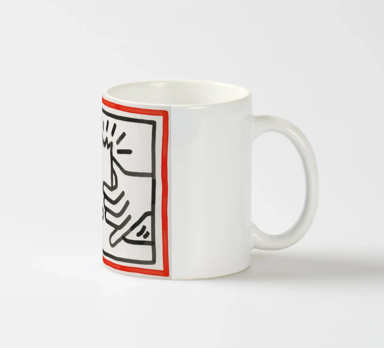 Stampa pop di Keith Haring Busted Head tazza in ceramica da ClubArt
