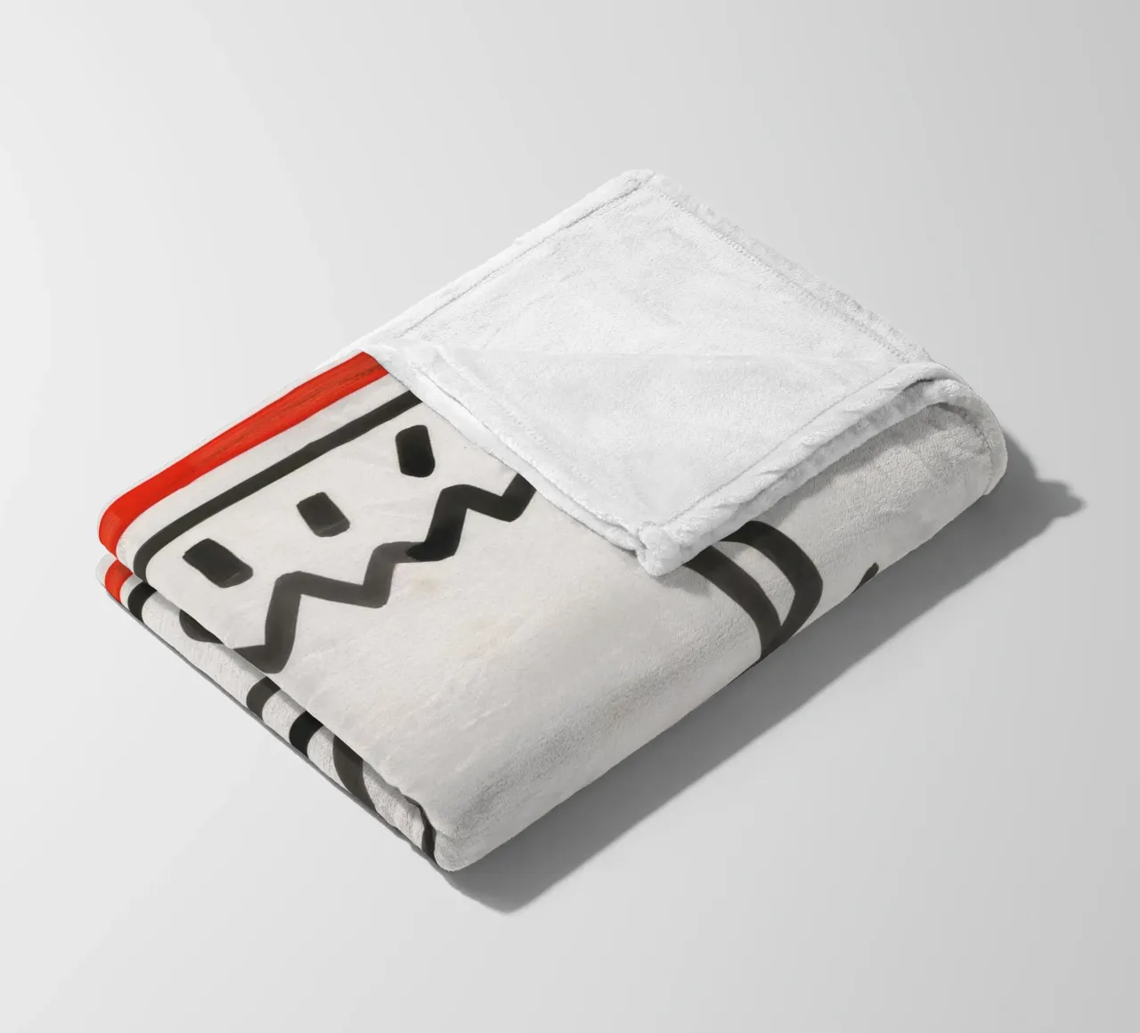 Stampa pop di Keith Haring Busted Head coperta in pile da ClubArt