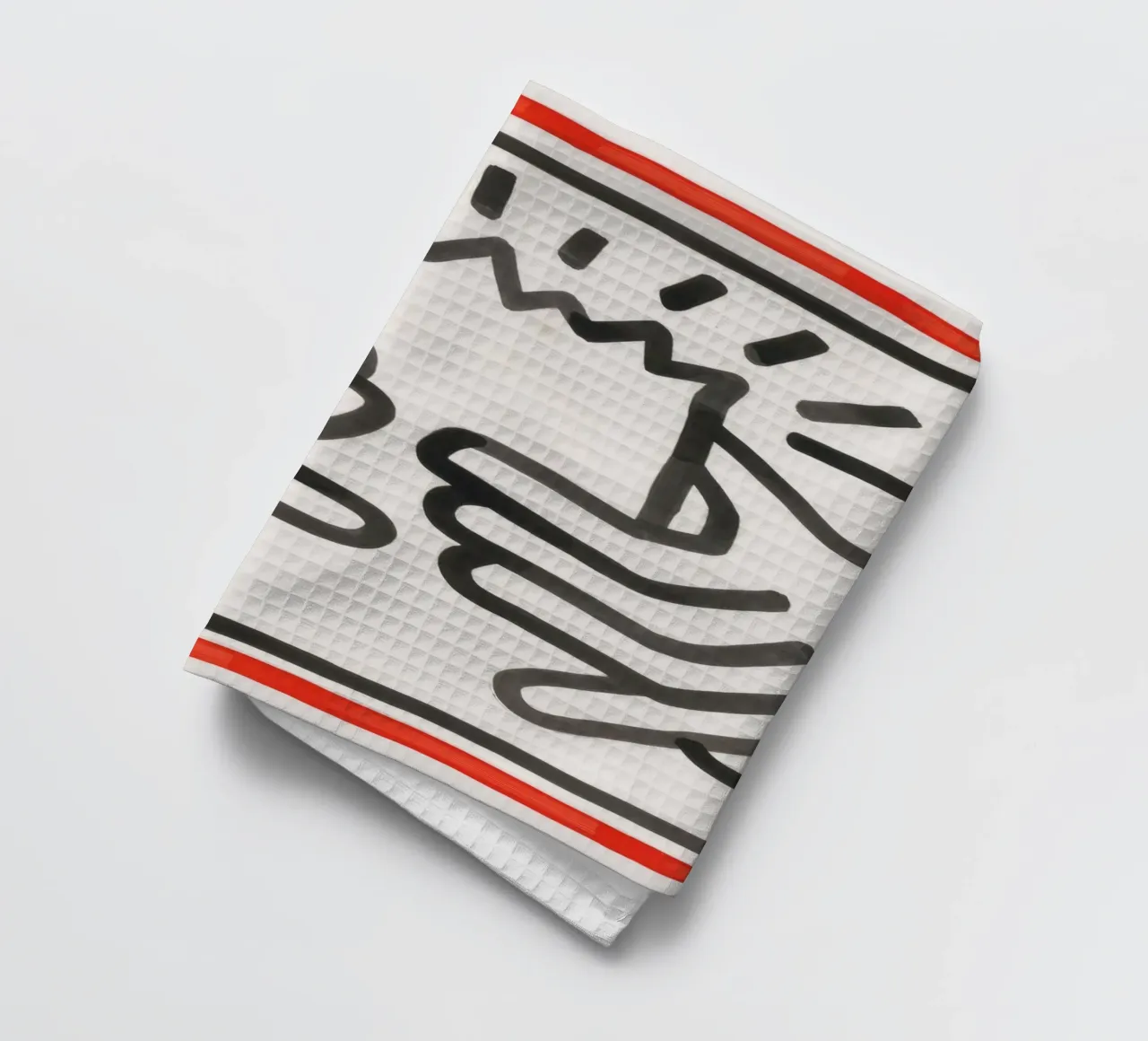 Keith Haring Busted Head Pop Art Print torchon de ClubArt