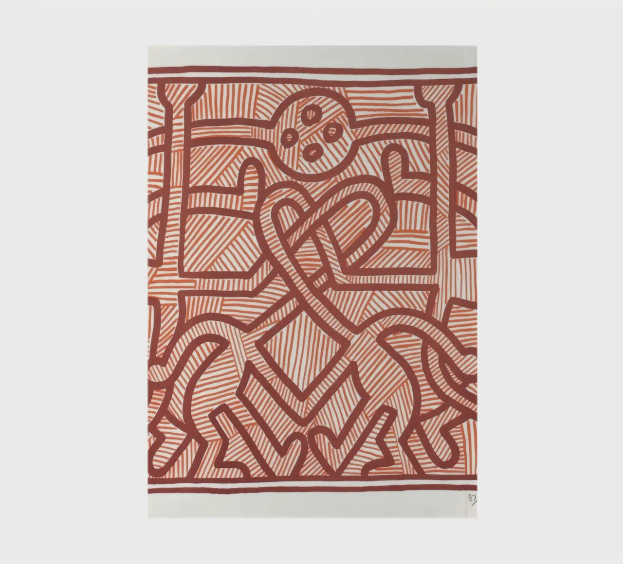 Keith Haring Chocolat Buddah Abstract Art notebook by ClubArt