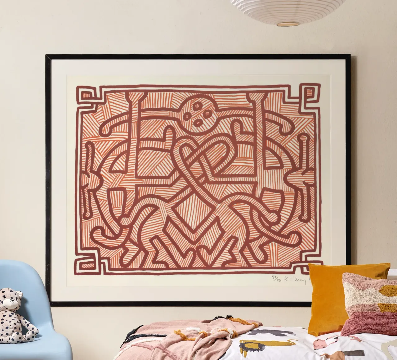 Keith Haring Chocolat Buddah Arte astratta poster da ClubArt
