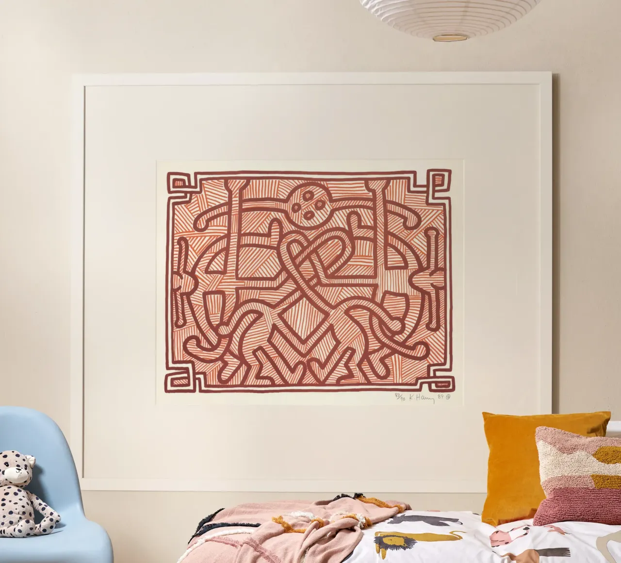 Keith Haring Chocolat Buddah Arte astratta poster da ClubArt
