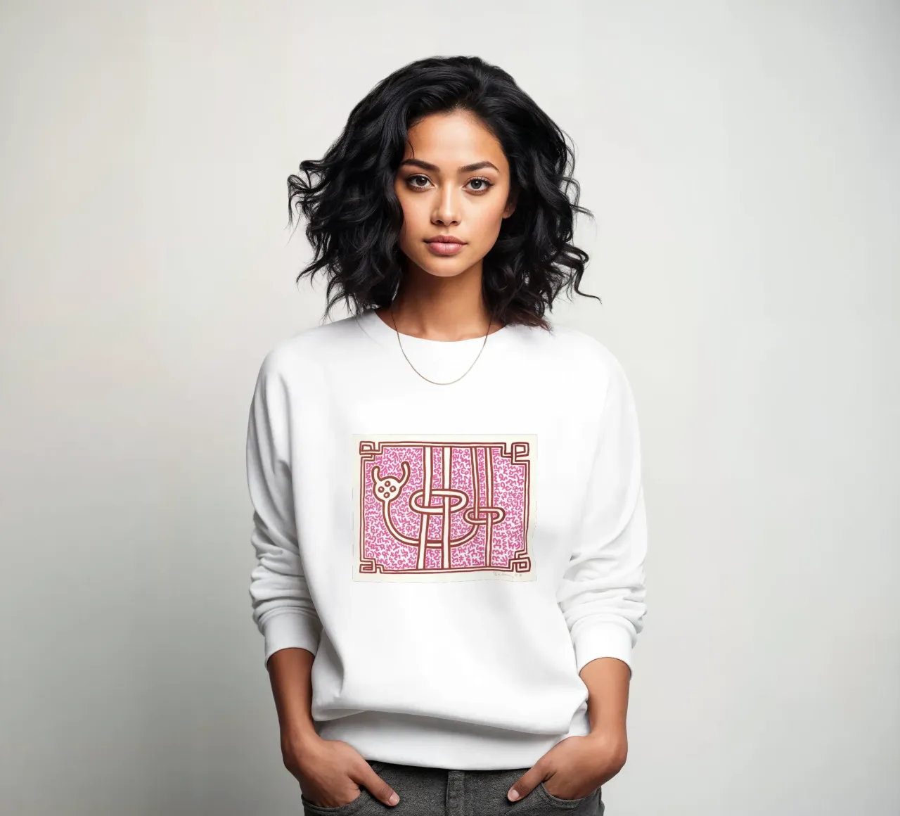 Keith Haring Chocolat Buddah Impresión abstracta sudadera de ClubArt