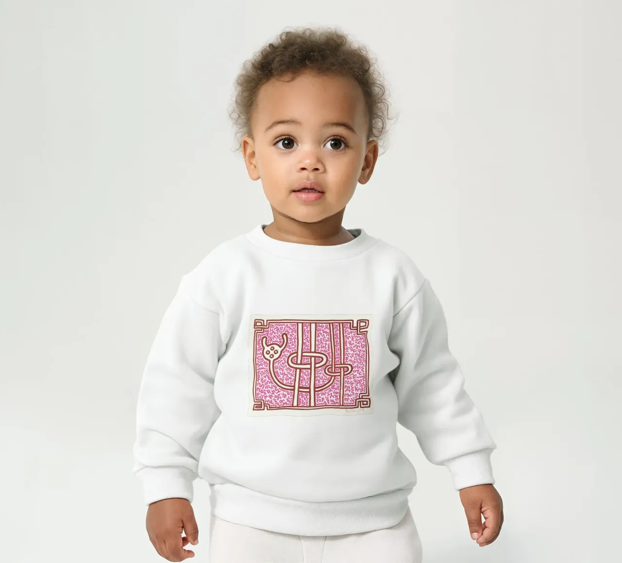 Keith Haring Chocolat Buddah Impresión abstracta sudadera de bebé de ClubArt