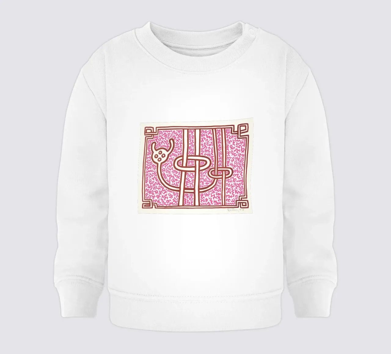 Keith Haring Chocolat Buddah Impresión abstracta sudadera de bebé de ClubArt