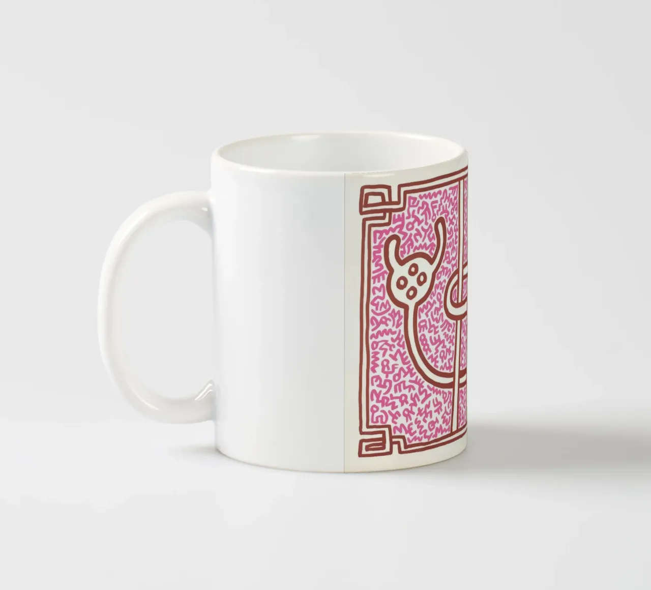 Keith Haring Chocolade Boeddha Abstract Print keramische mok van ClubArt