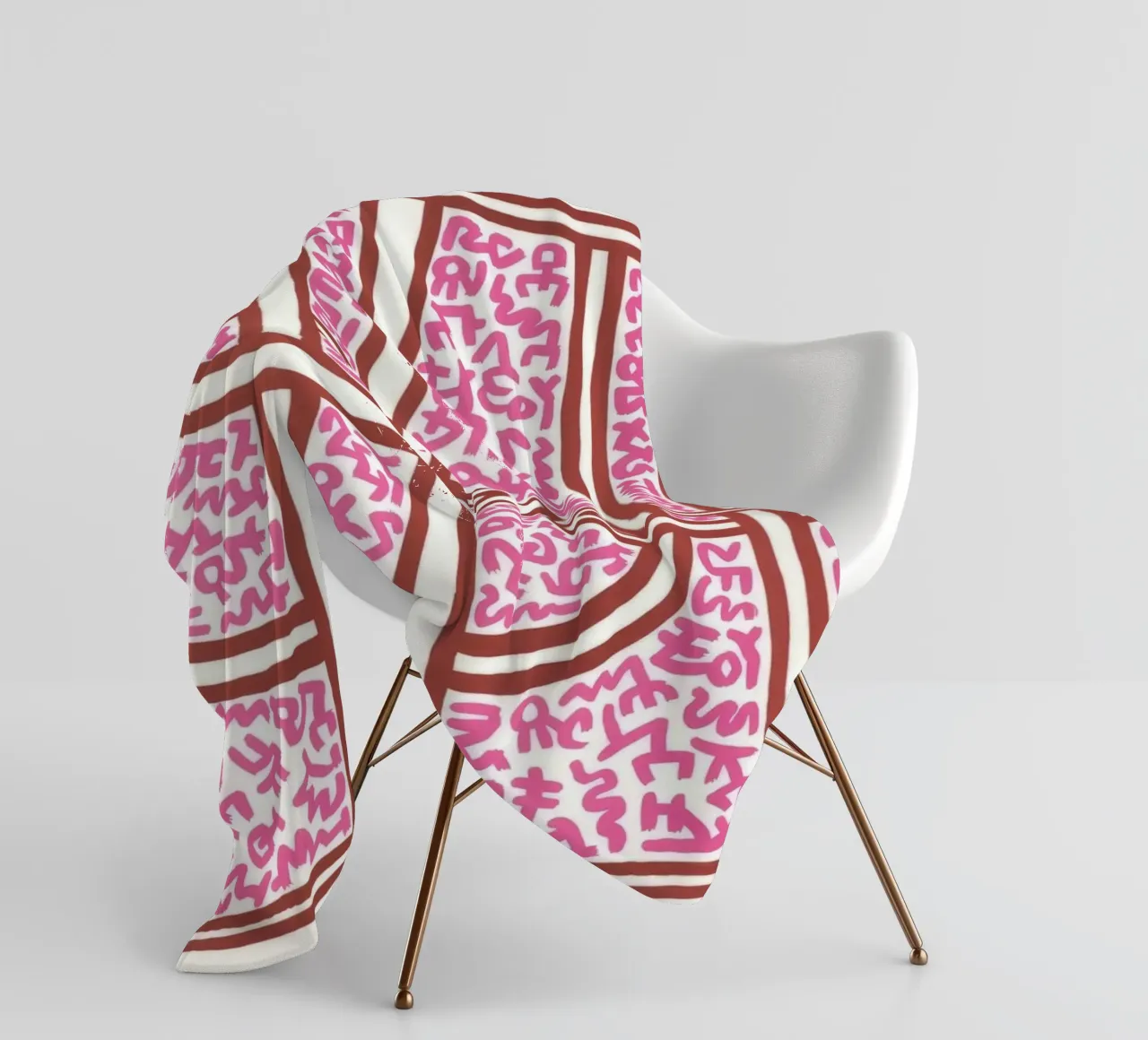 Keith Haring Chocolade Boeddha Abstract Print fleecedeken van ClubArt
