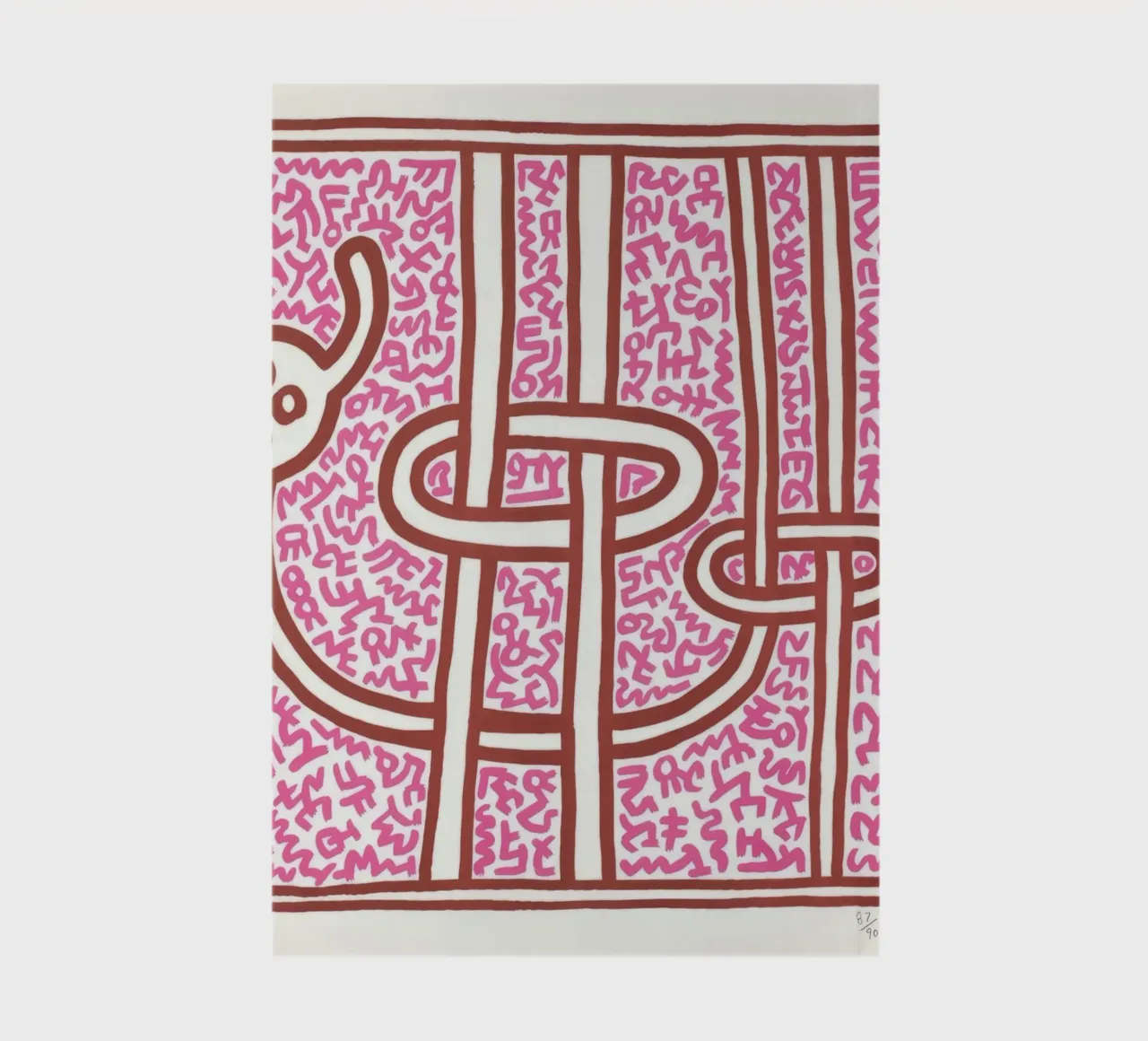 Keith Haring Chocolat Buddah Abstract Print notebook by ClubArt