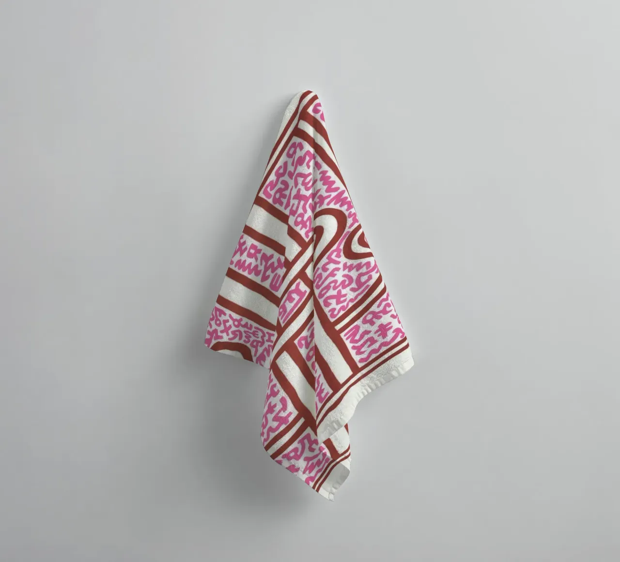 Keith Haring Chocolat Buddah Abstract Print towel by ClubArt