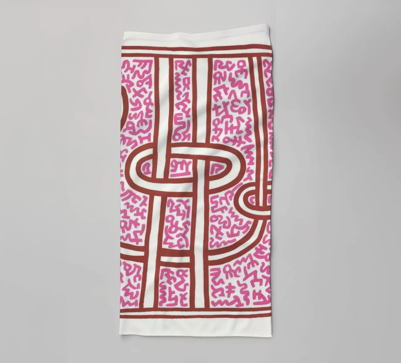 Keith Haring Chocolat Buddah Abstract Print towel by ClubArt