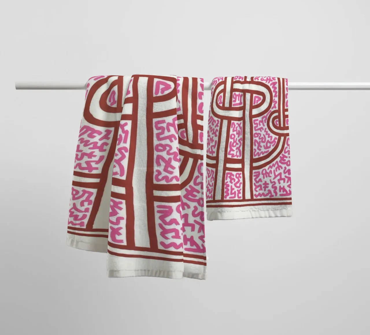 Keith Haring Chocolat Buddah Abstract Print towel by ClubArt