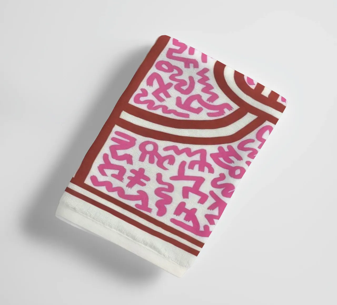 Keith Haring Chocolat Buddah Abstract Print towel by ClubArt