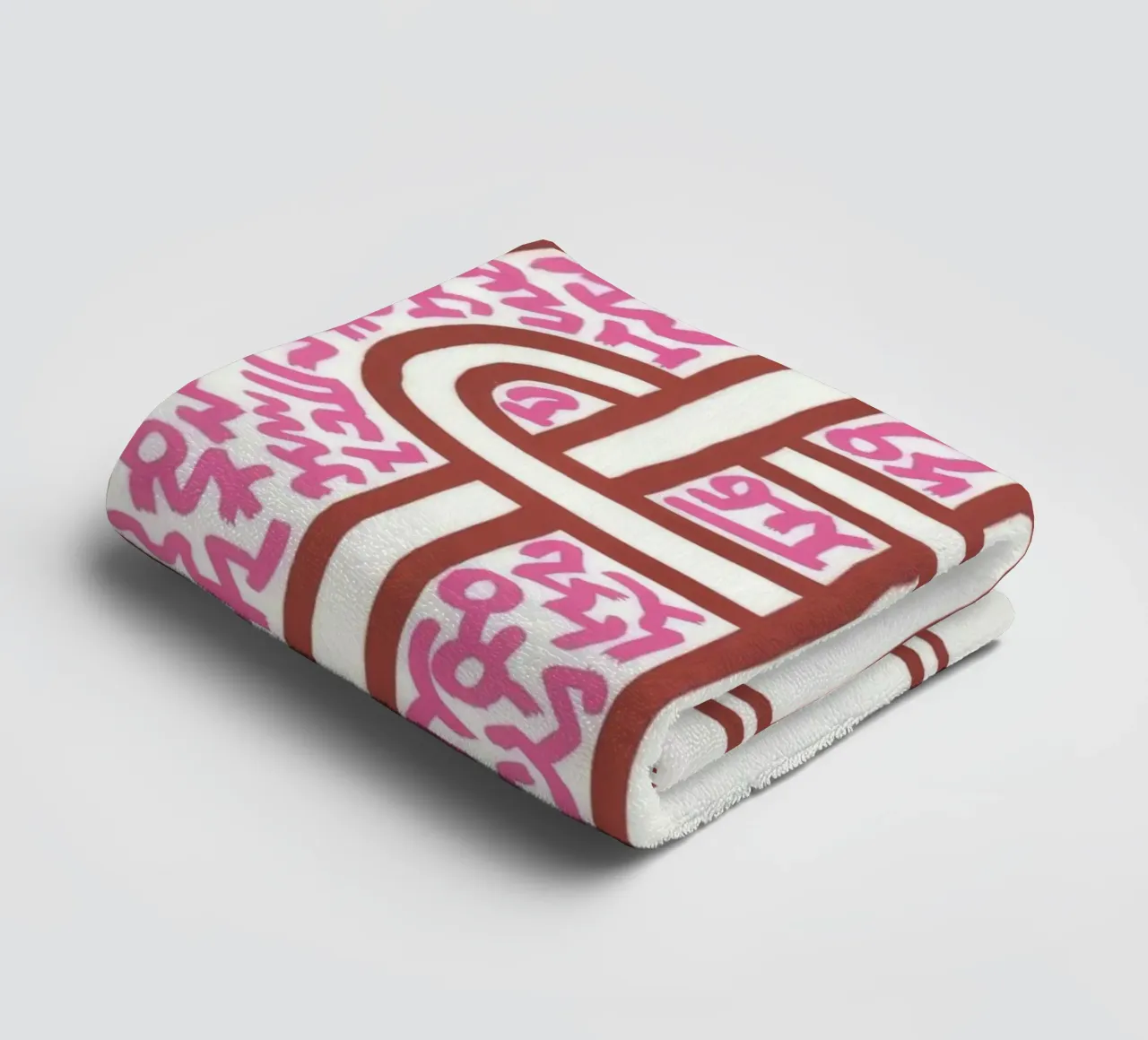 Keith Haring Chocolat Buddah Abstract Print towel by ClubArt