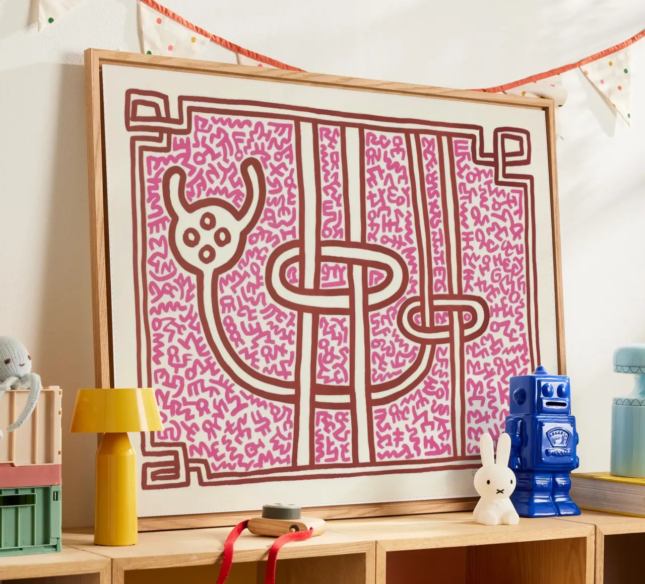 Keith Haring Chocolat Buddah Impresión abstracta metacrilato de ClubArt