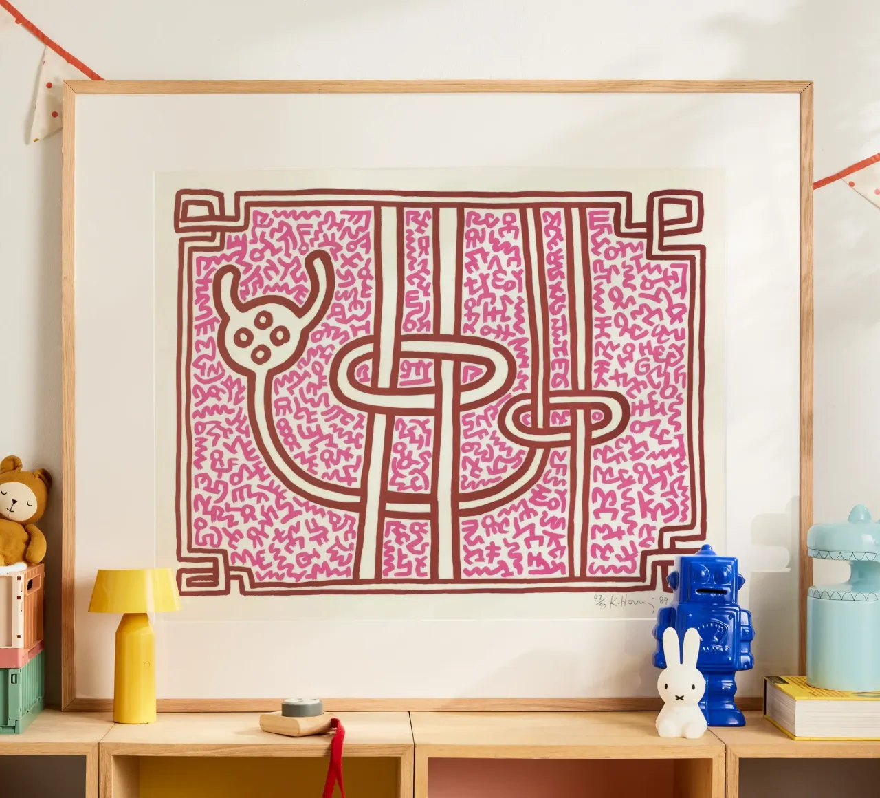 Keith Haring Chocolat Buddah Stampa astratta poster da ClubArt