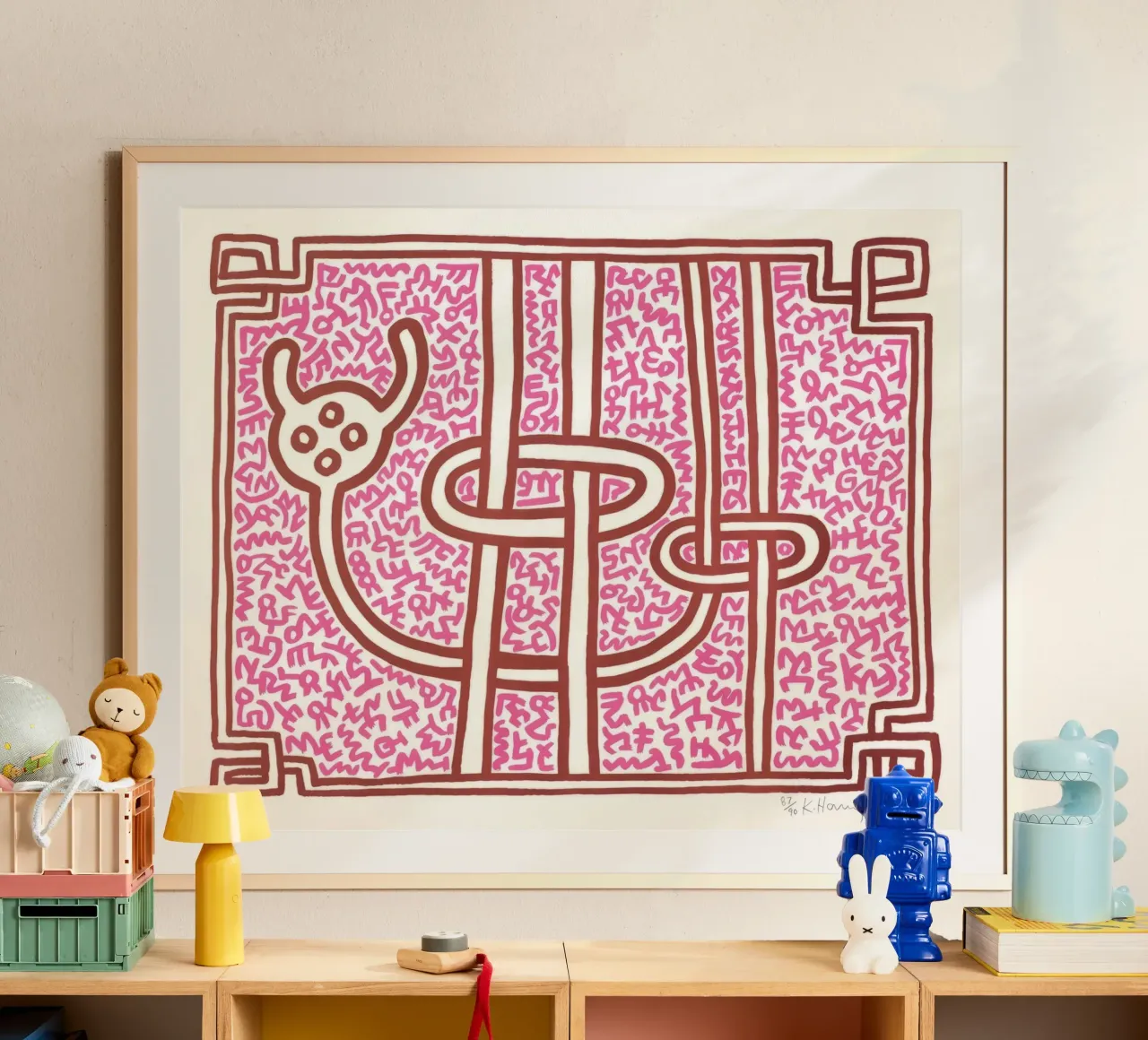 Keith Haring Chocolat Buddah Stampa astratta poster da ClubArt