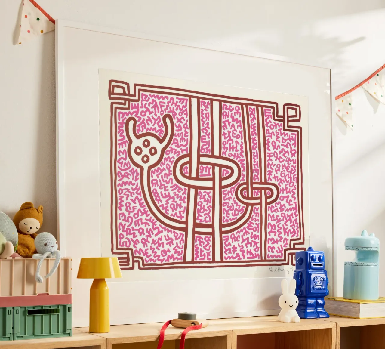 Keith Haring Chocolat Buddah Stampa astratta poster da ClubArt