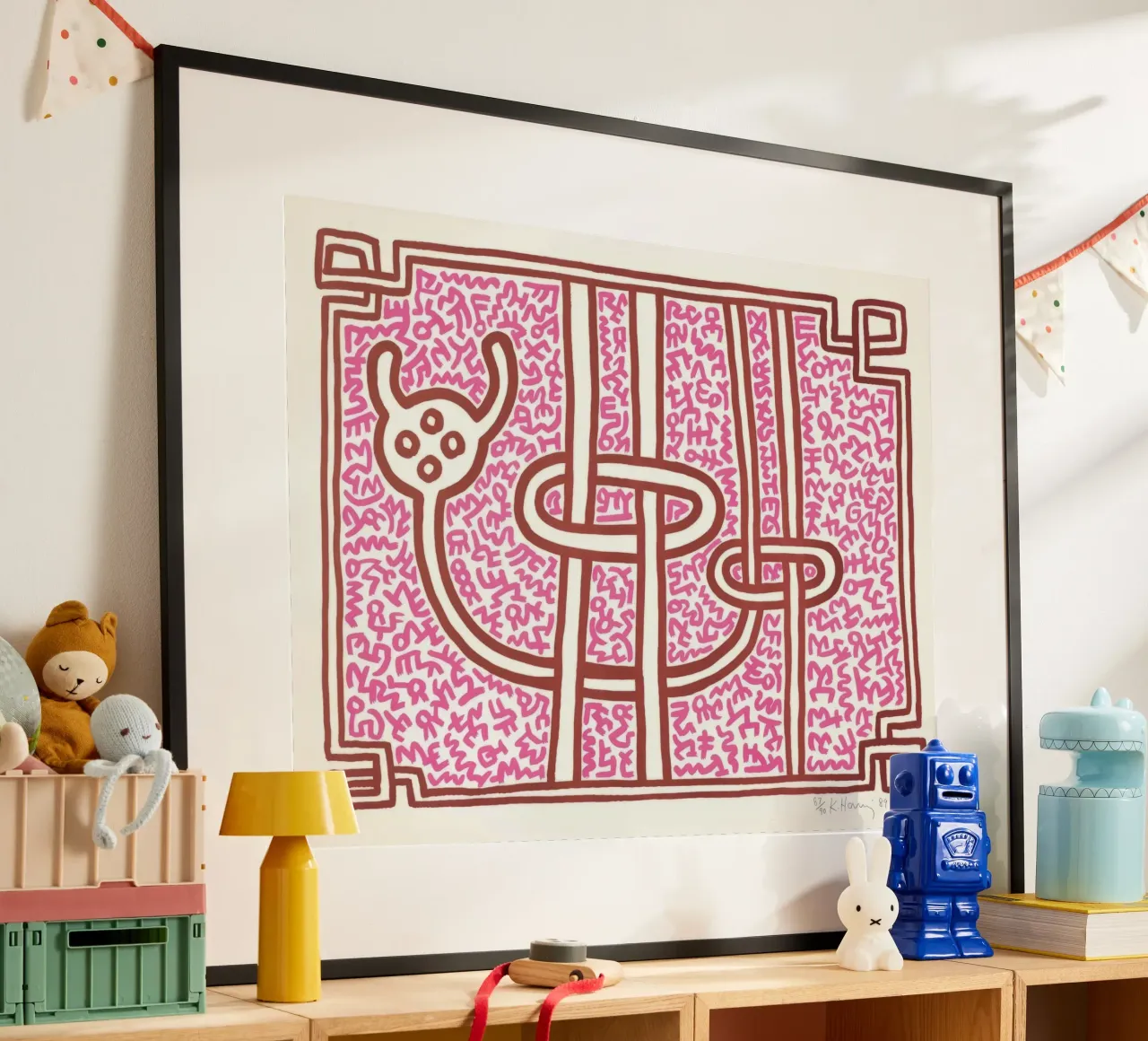 Keith Haring Chocolat Buddah Stampa astratta poster da ClubArt