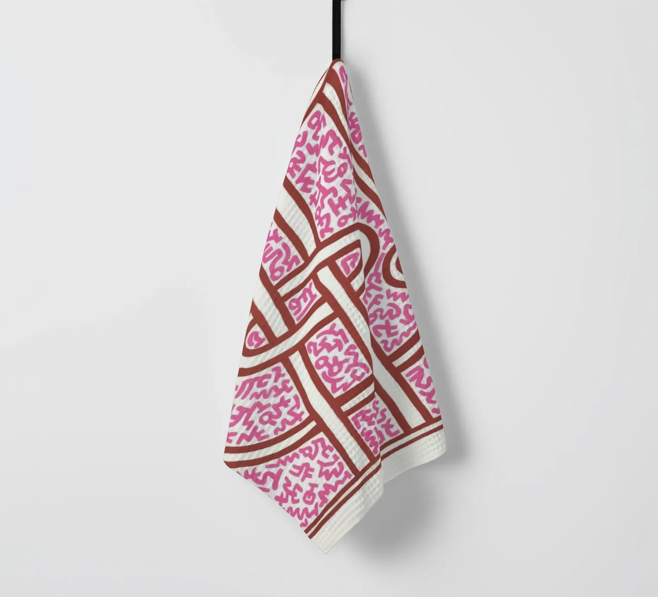 Keith Haring Chocolat Buddah Abstract Print torchon de ClubArt