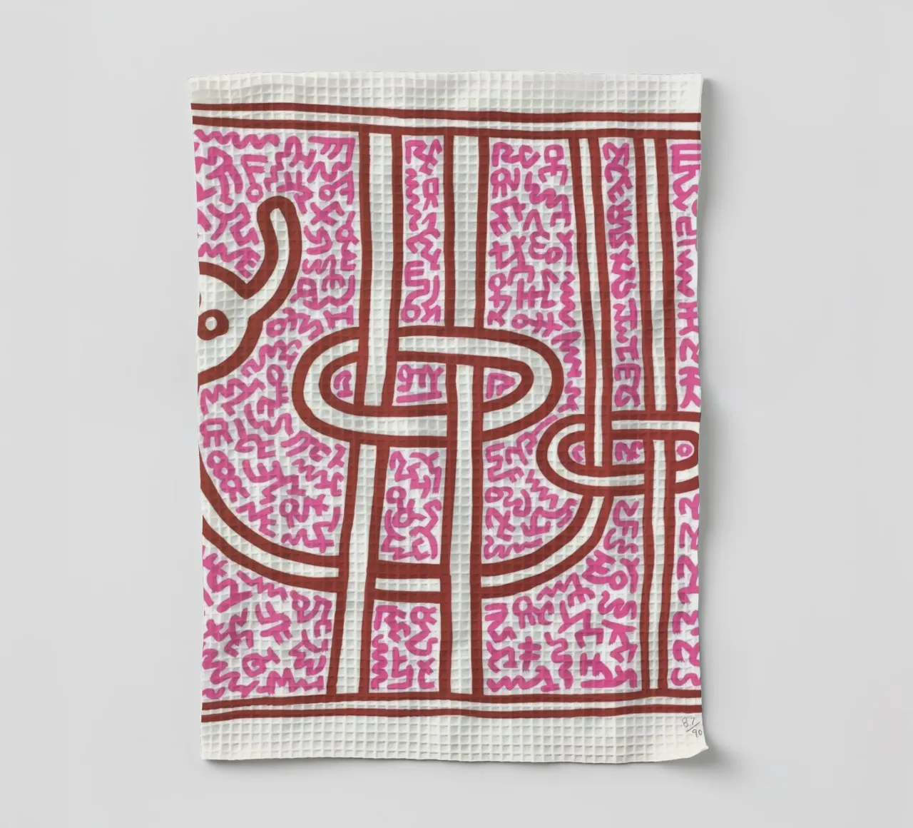 Keith Haring Chocolat Buddah Abstract Print torchon de ClubArt