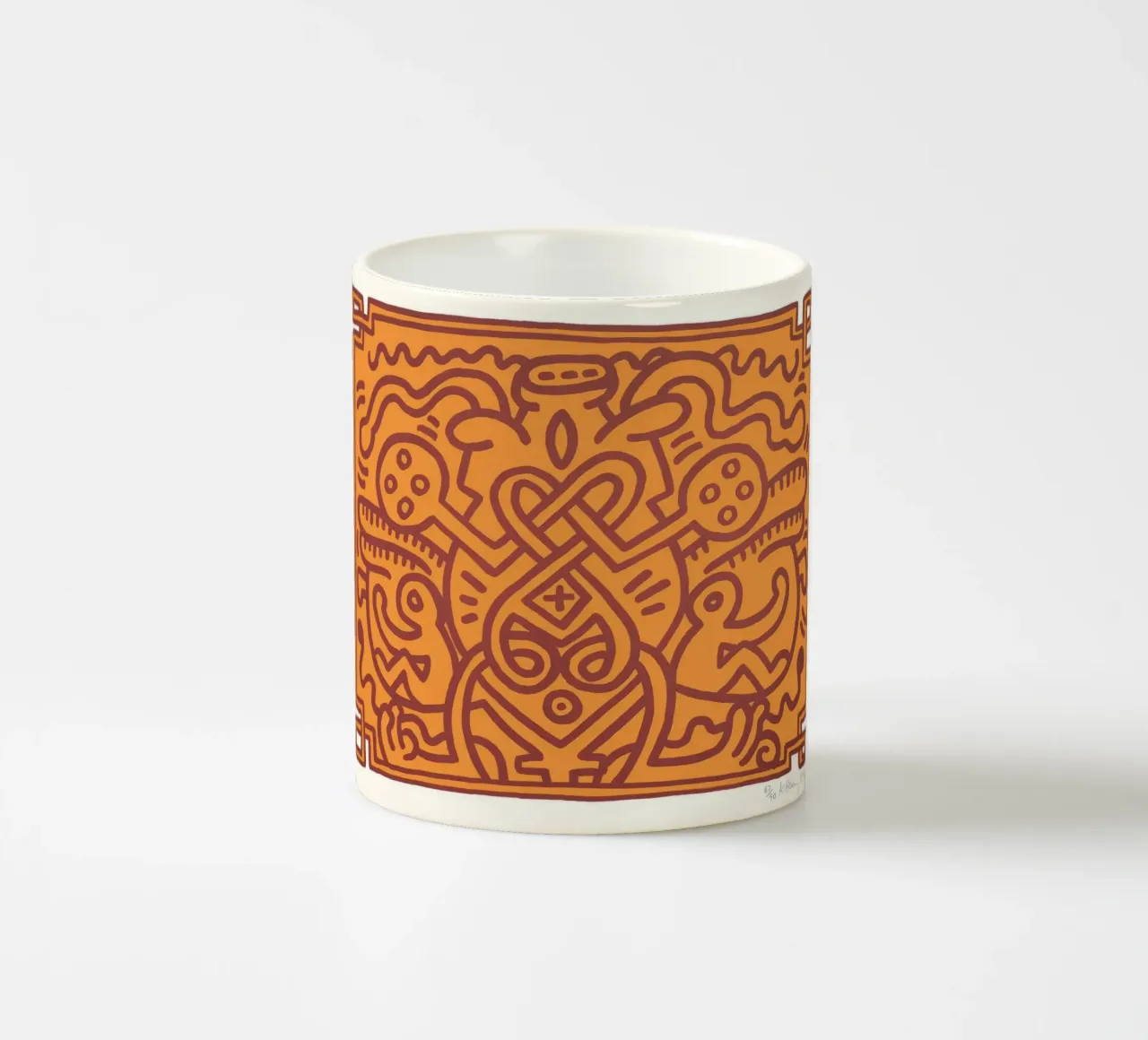 Keith Haring Chocolade Boeddha Abstract Print keramische mok van ClubArt