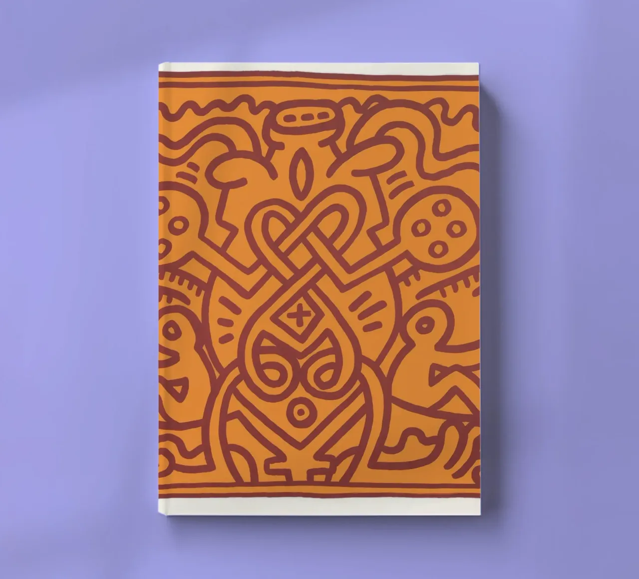Keith Haring Chocolat Buddah Abstract Print notebook by ClubArt