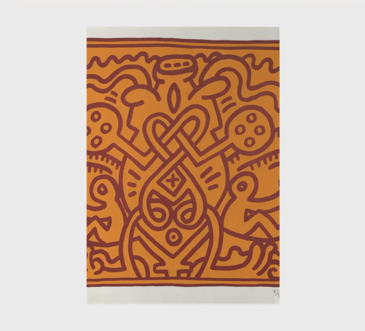 Keith Haring Chocolat Buddah Abstract Print notebook by ClubArt