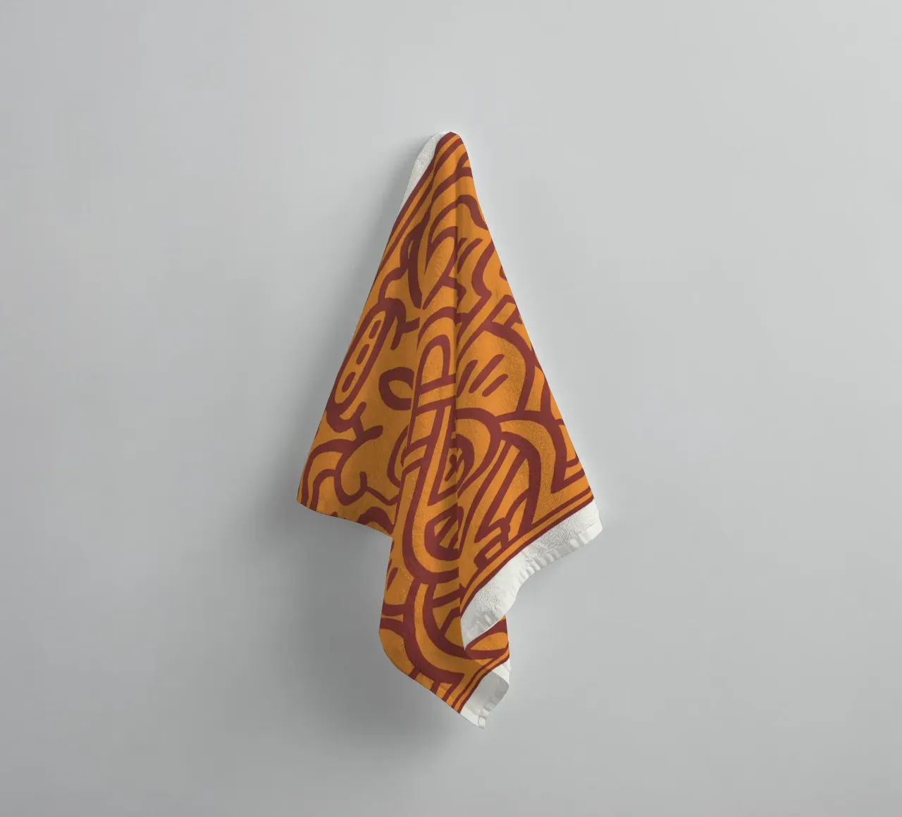 Keith Haring Chocolat Buddah Abstract Print towel by ClubArt