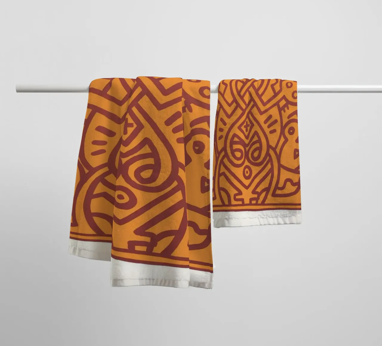 Keith Haring Chocolat Buddah Abstract Print towel by ClubArt