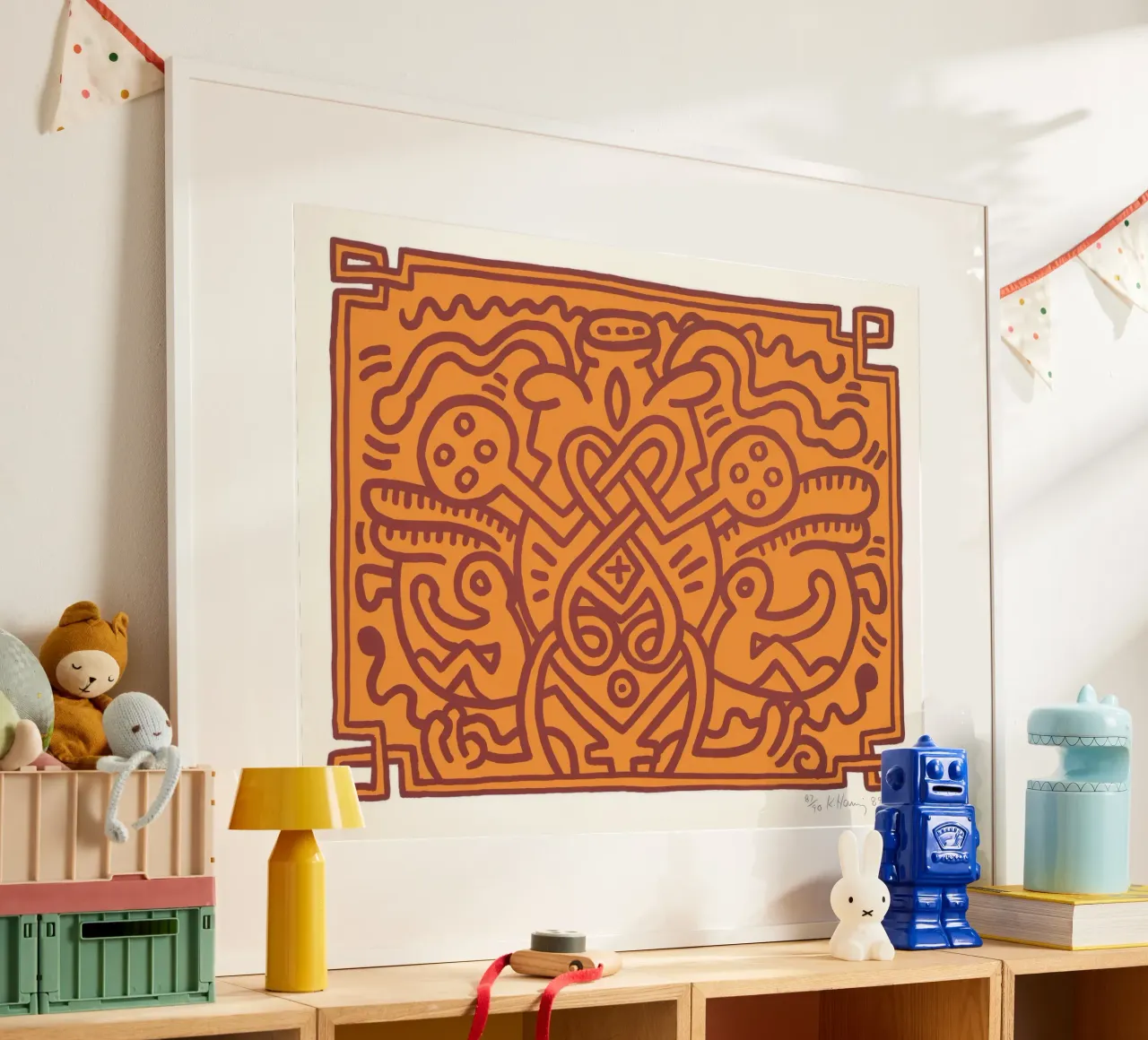 Keith Haring Chocolat Buddah Stampa astratta poster da ClubArt