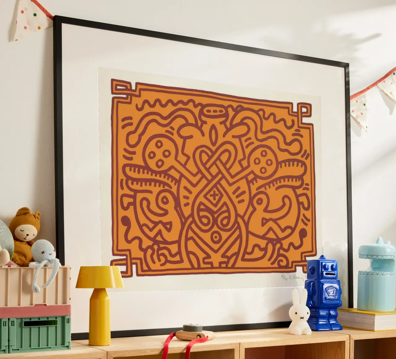 Keith Haring Chocolat Buddah Stampa astratta poster da ClubArt
