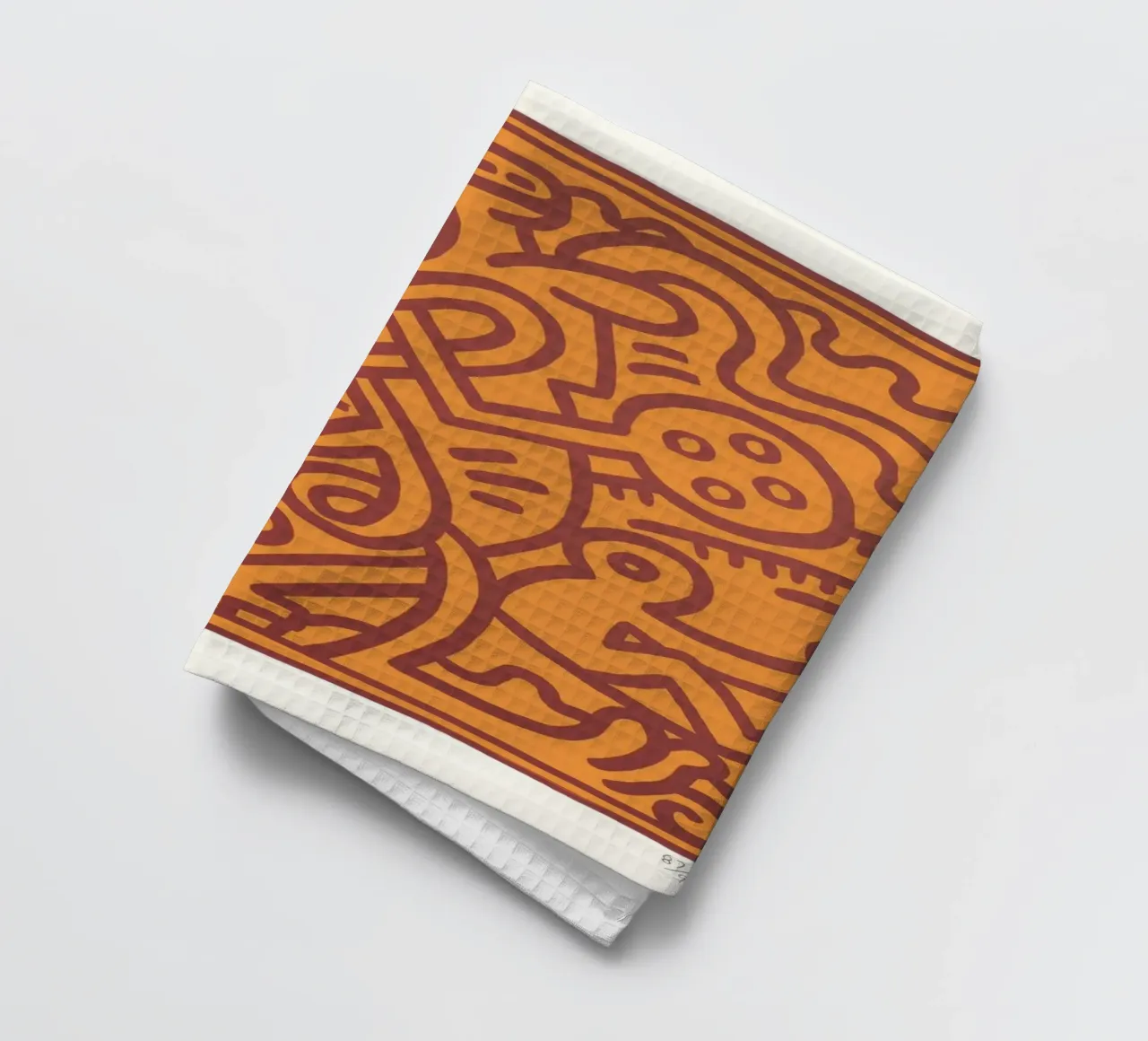 Keith Haring Chocolat Buddah Abstract Print torchon de ClubArt