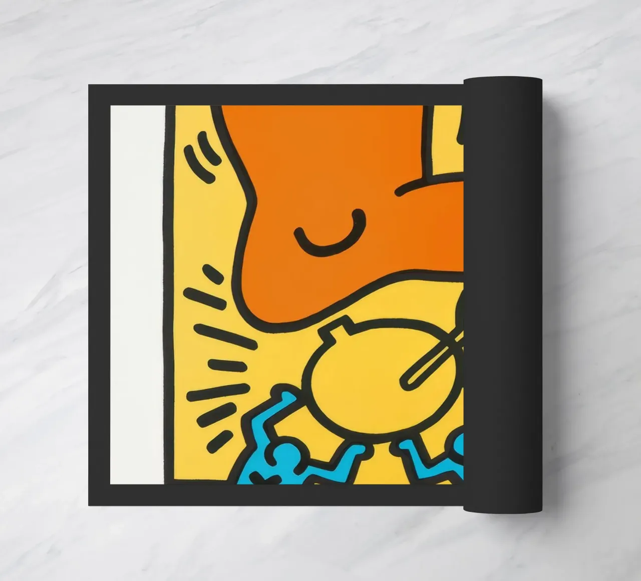 Keith Haring Crack Down! Poster pop art zerbino da ClubArt