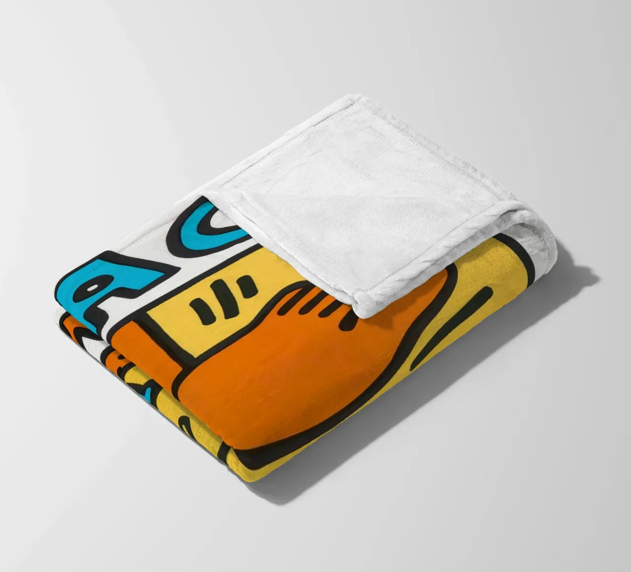 Keith Haring Crack Down! Poster pop art coperta in pile da ClubArt