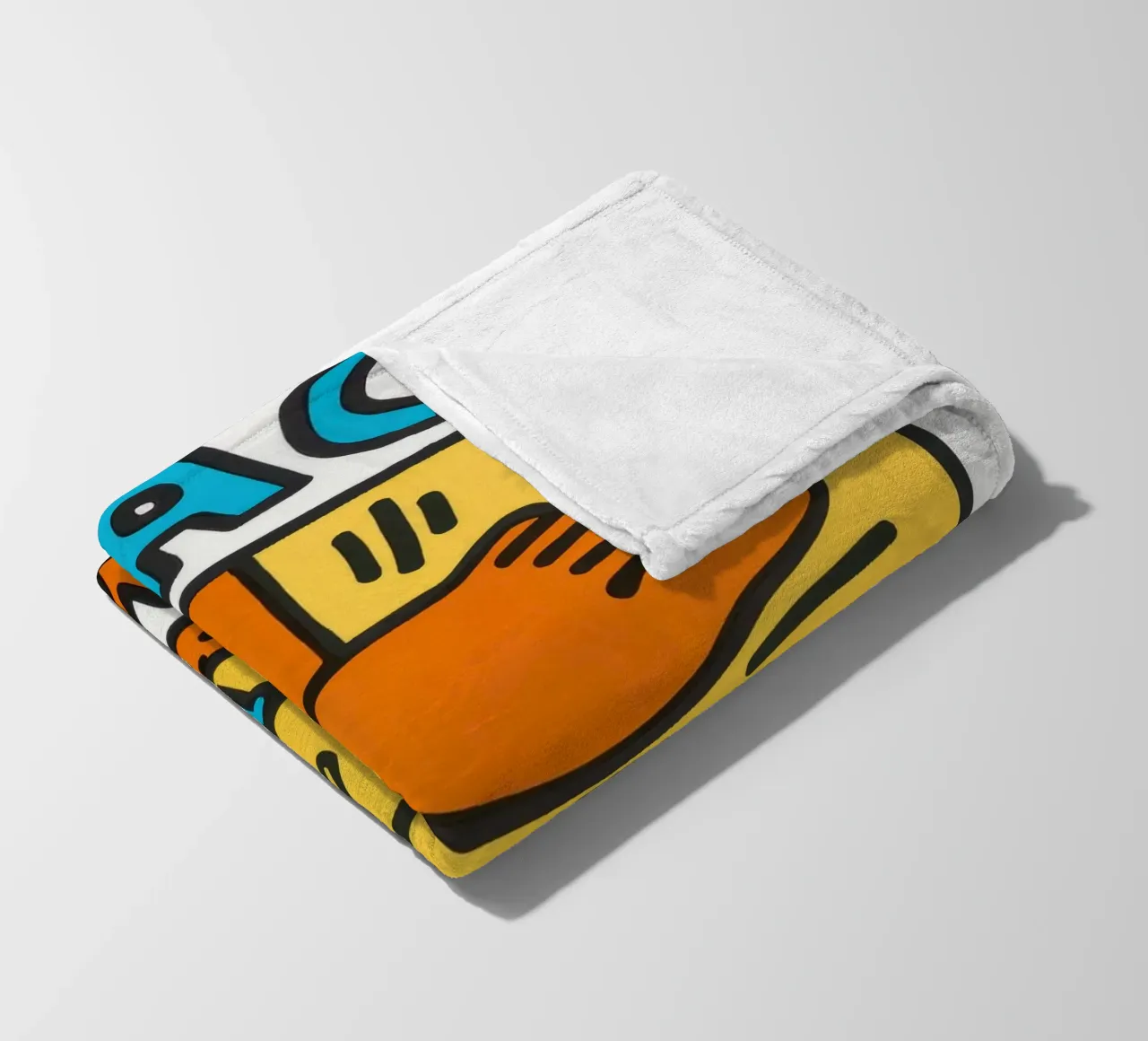 Keith Haring Crack Down! Poster pop art coperta in pile da ClubArt