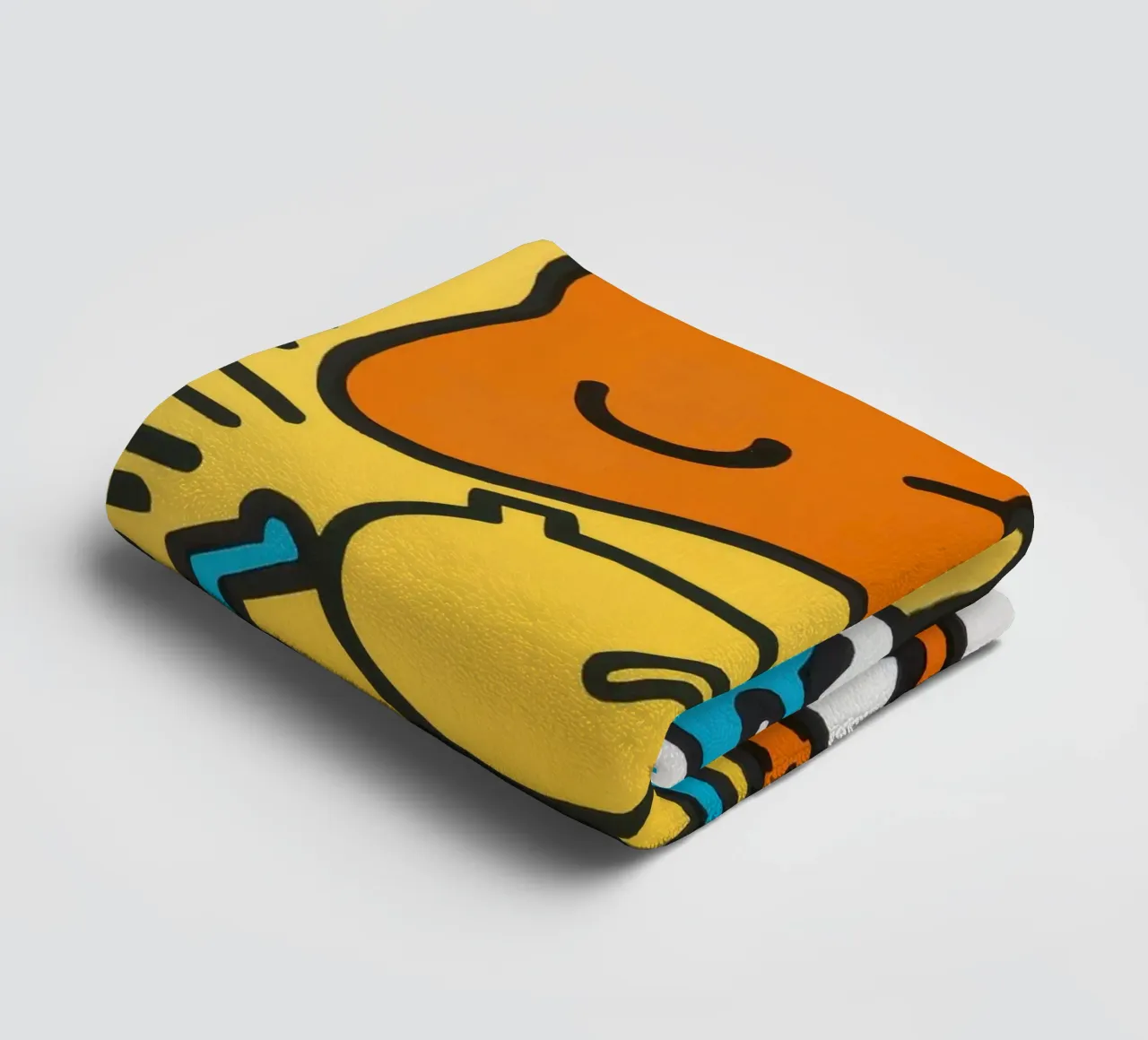 Keith Haring Crack Down! Poster pop art asciugamano da bagno da ClubArt