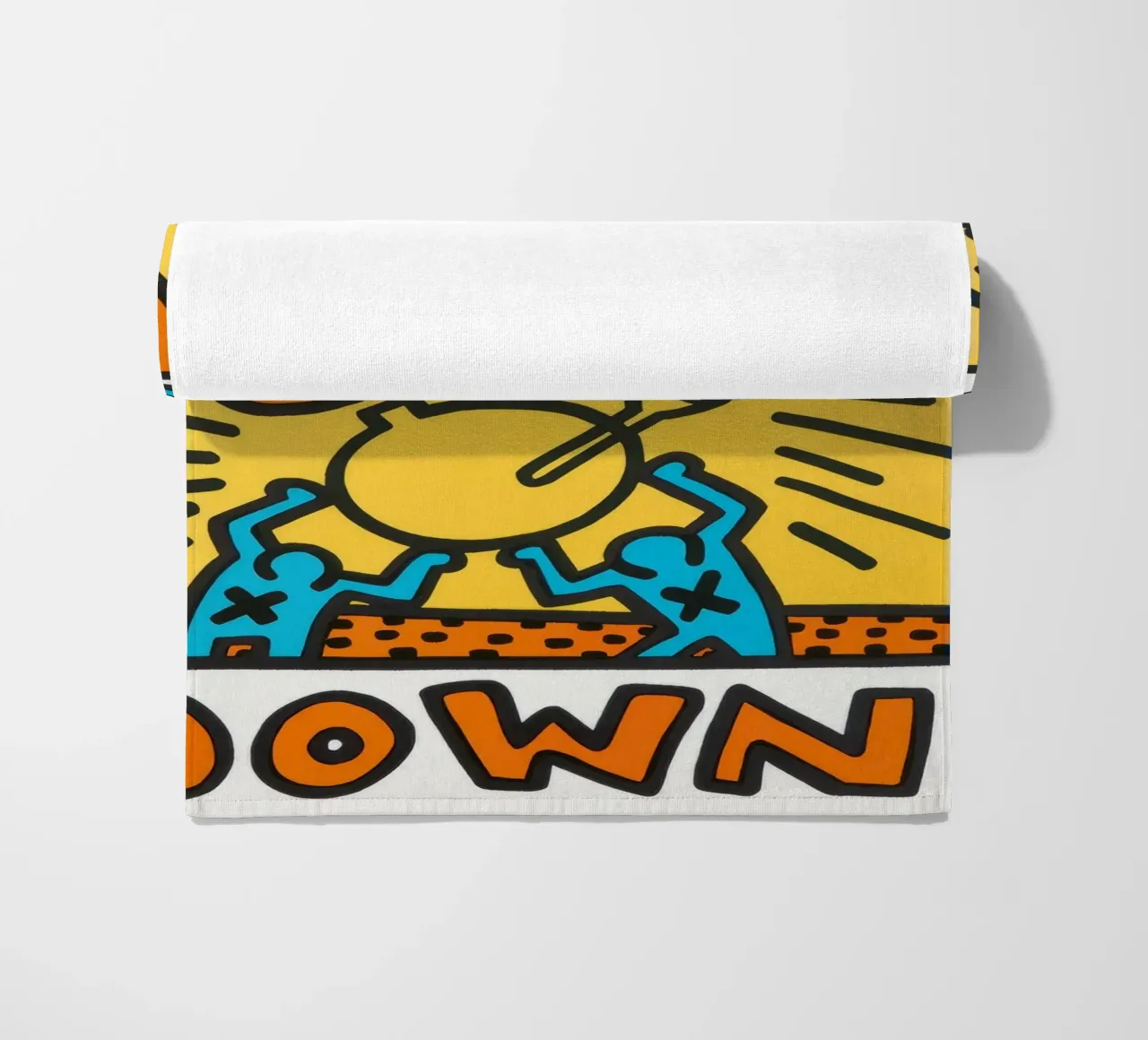 Keith Haring Crack Down! Poster pop art telo mare da ClubArt