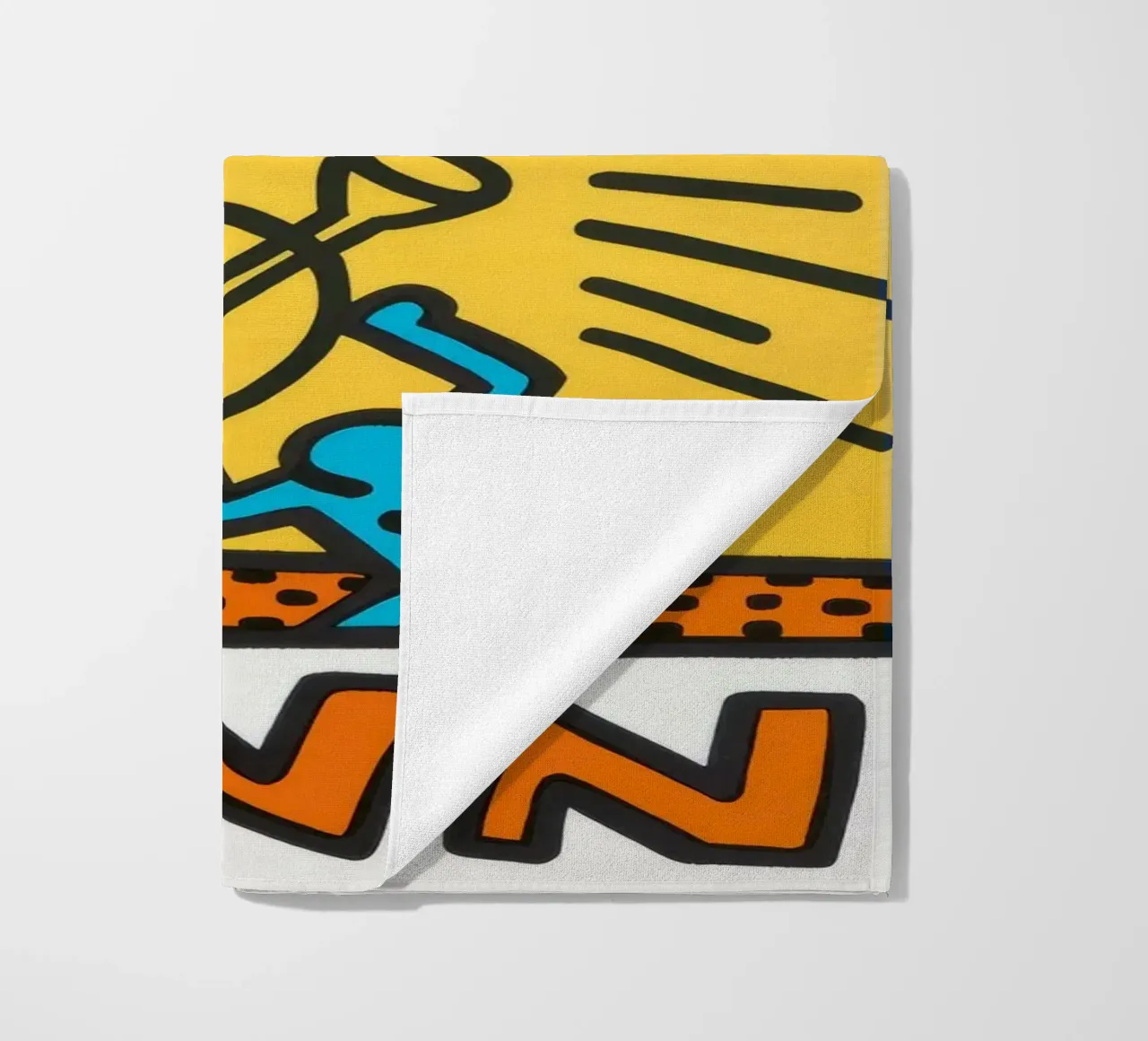 Keith Haring Crack Down! Poster pop art telo mare da ClubArt