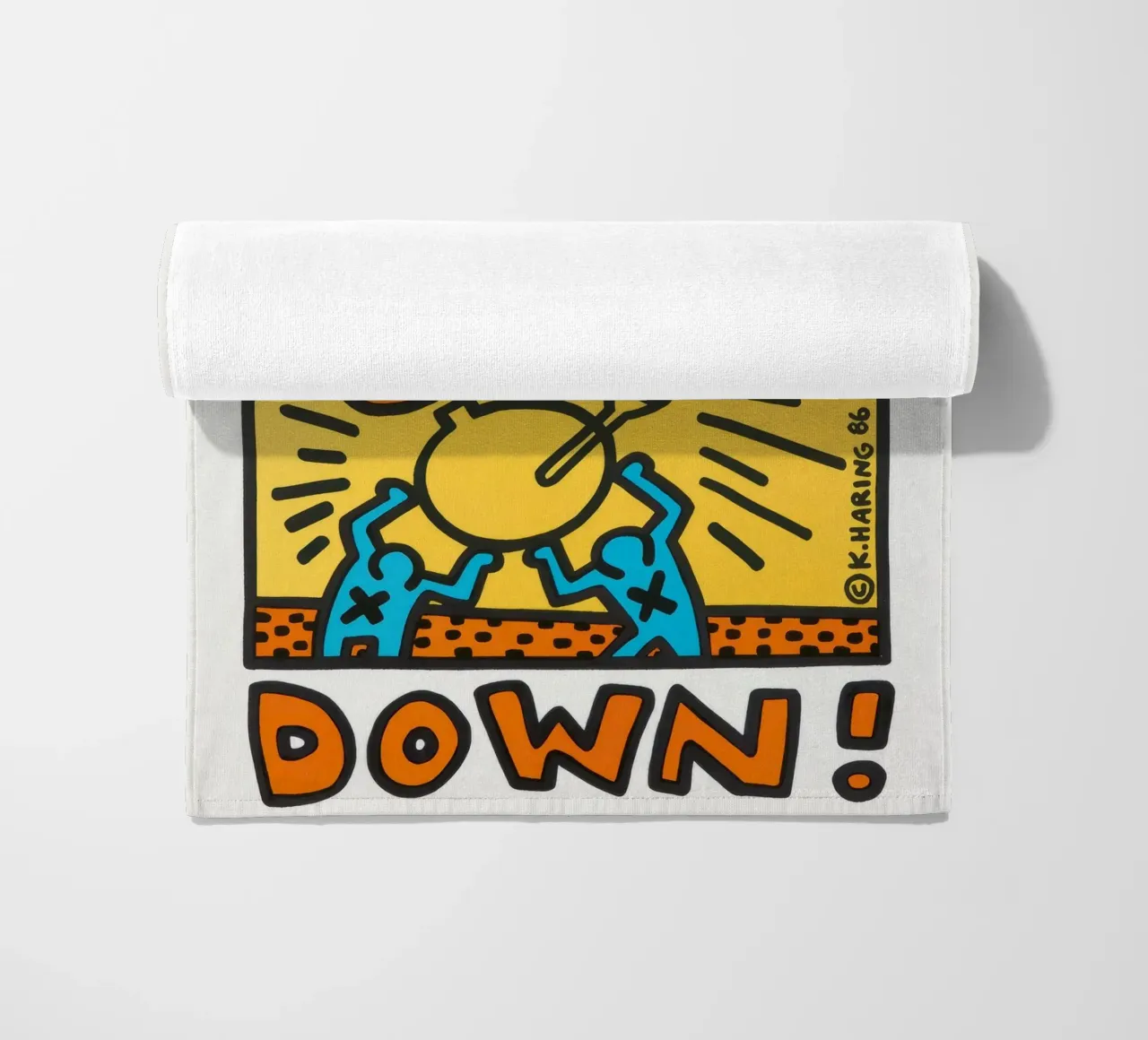 Keith Haring Crack Down! Poster pop art telo mare da ClubArt