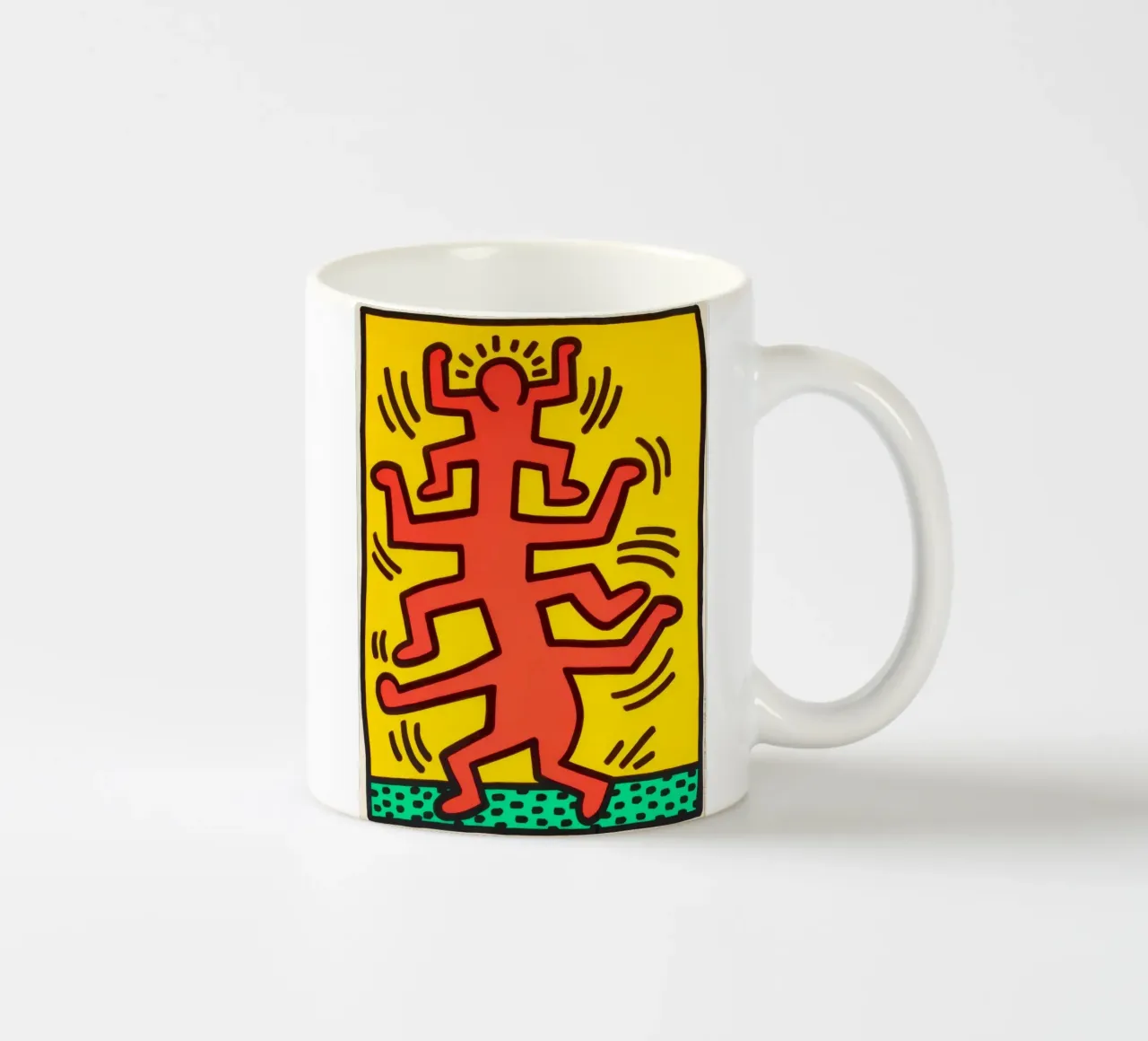 Keith Haring groeit #1 Pop Art Print keramische mok van ClubArt