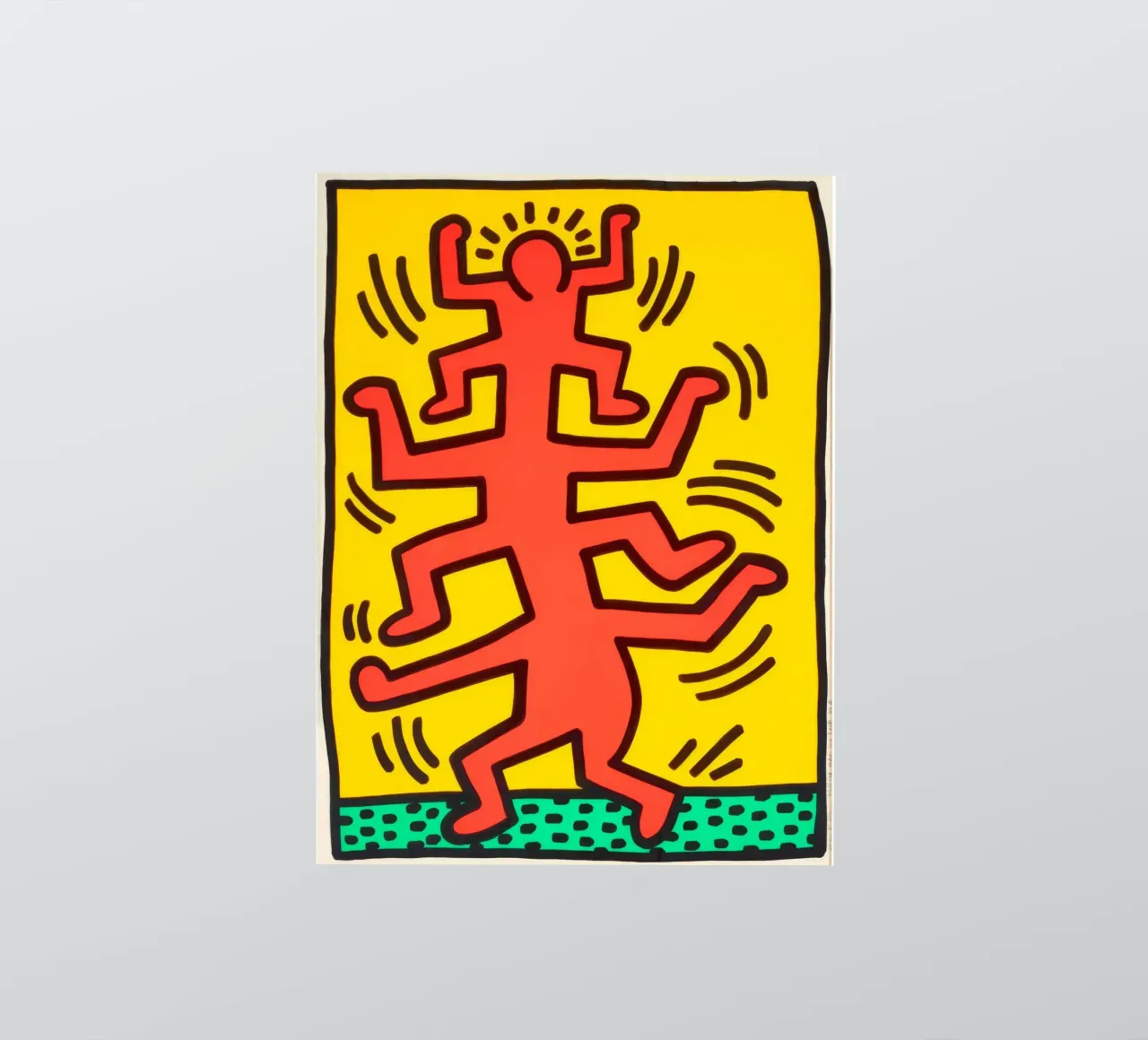 Keith Haring Growing #1 Pop Art Print pegatina de ClubArt