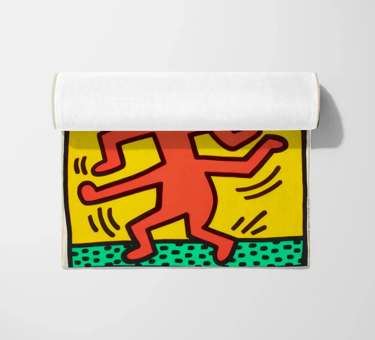 Keith Haring groeit #1 Pop Art Print strandhanddoek van ClubArt