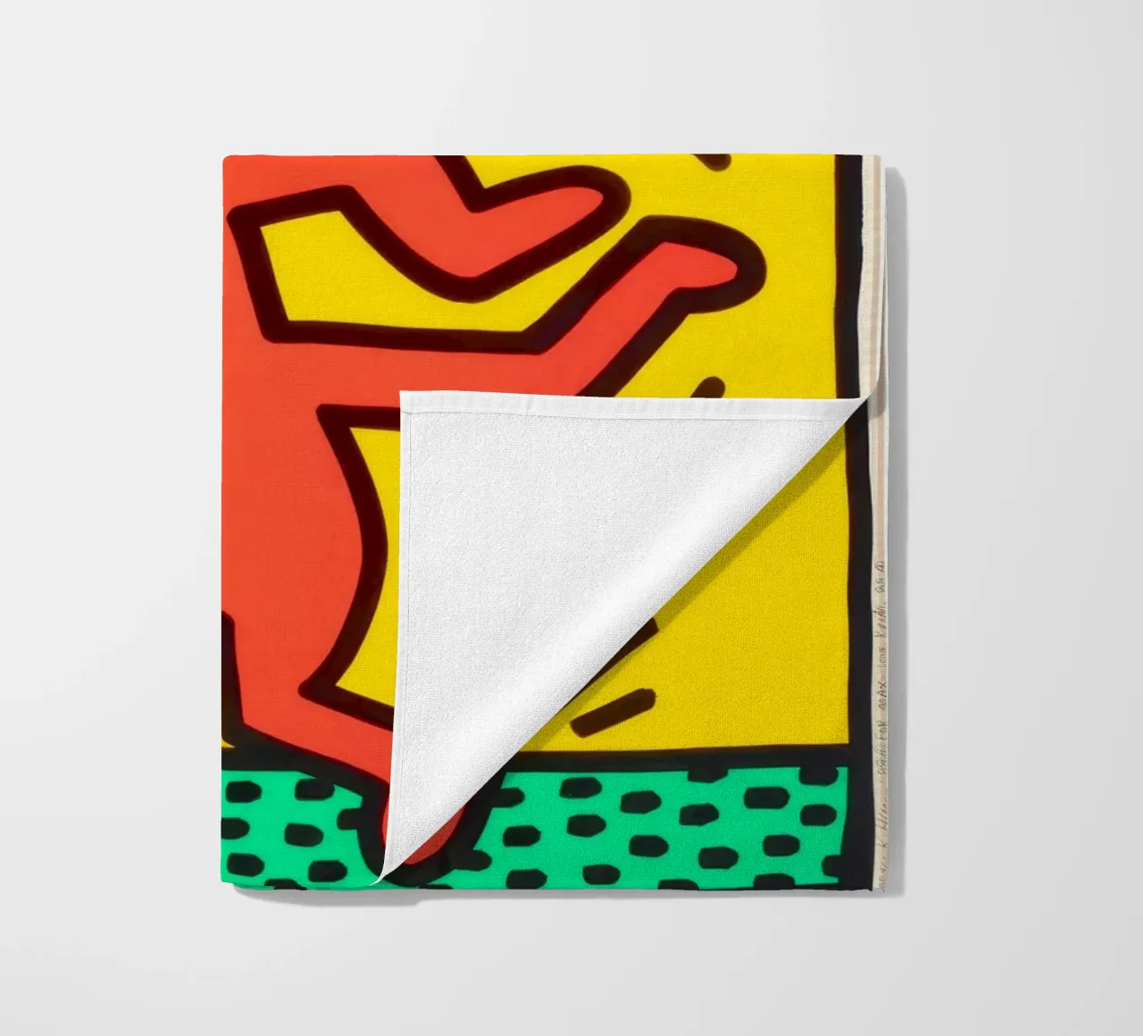 Keith Haring groeit #1 Pop Art Print strandhanddoek van ClubArt
