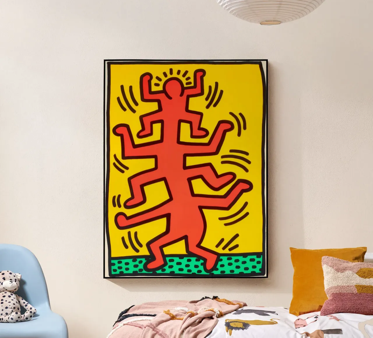 Keith Haring Growing #1 Pop Art Print metacrilato de ClubArt