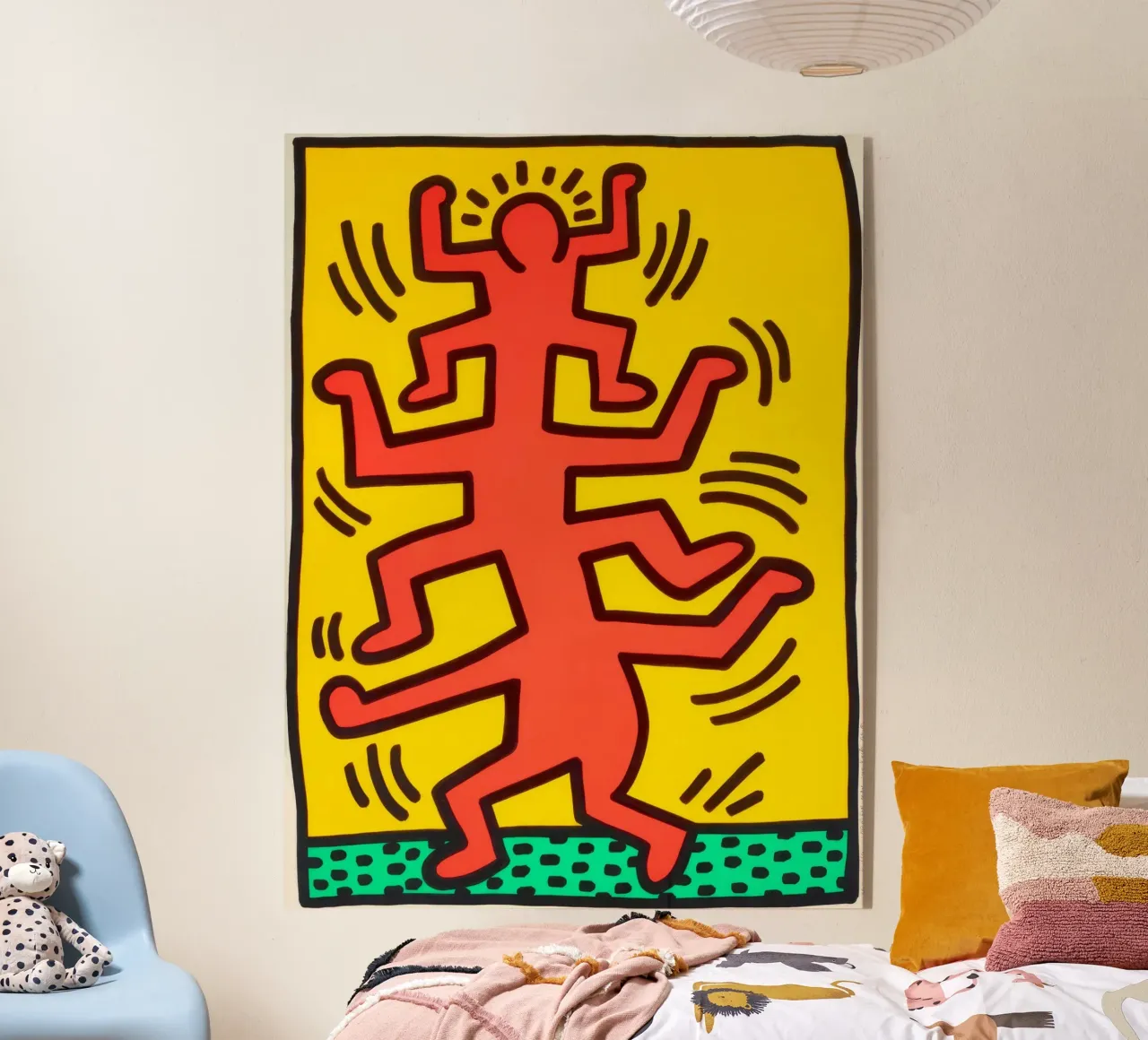 Keith Haring Growing #1 Pop Art Print metacrilato de ClubArt