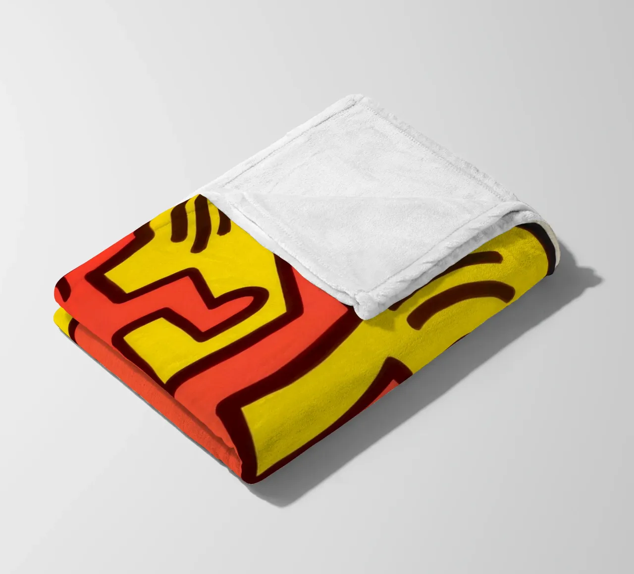 Keith Haring Growing #1 Stampa Pop Art coperta in pile da ClubArt