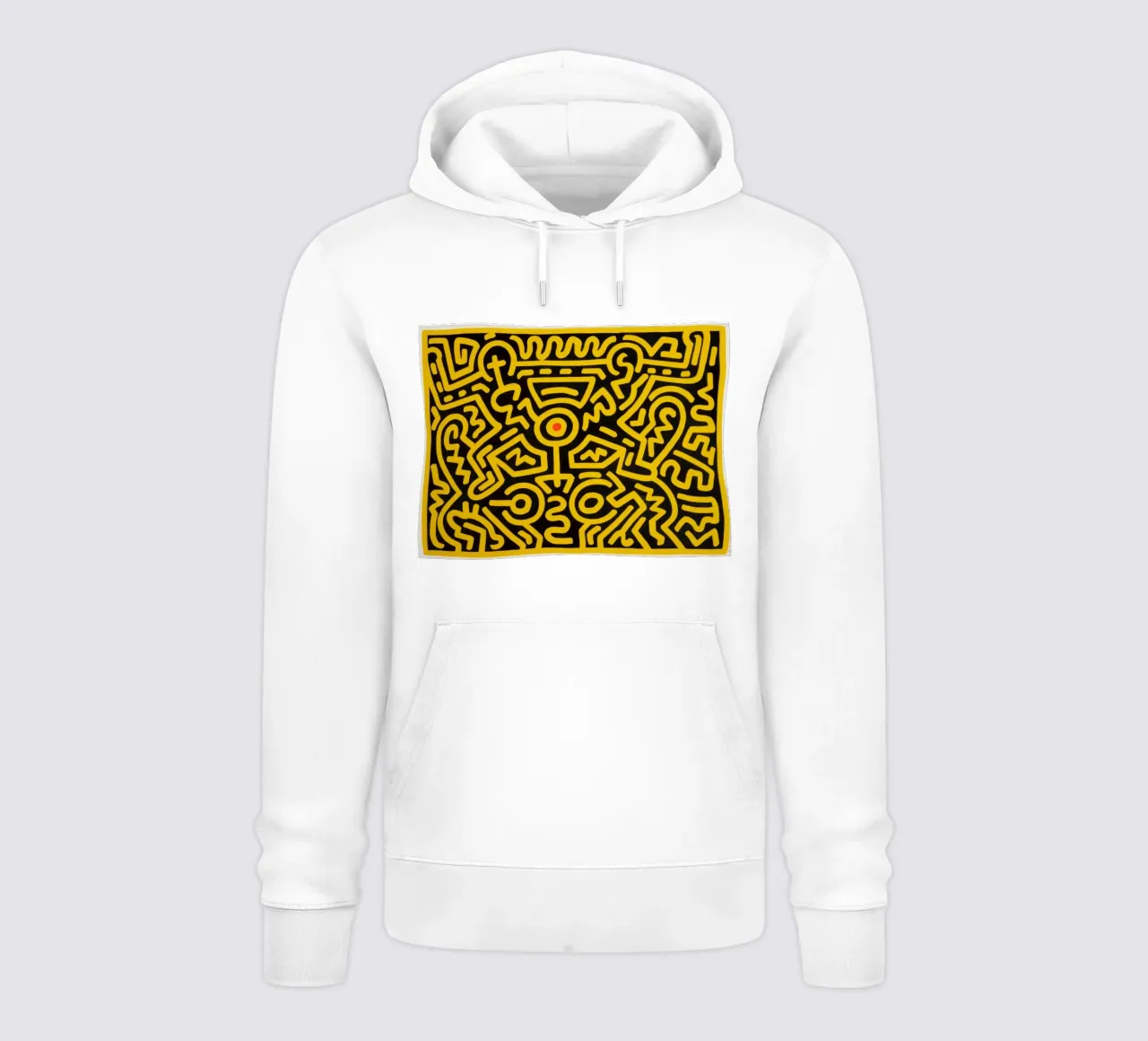 Keith Haring che cresce #4 Pop Art astratta felpa con cappuccio da ClubArt