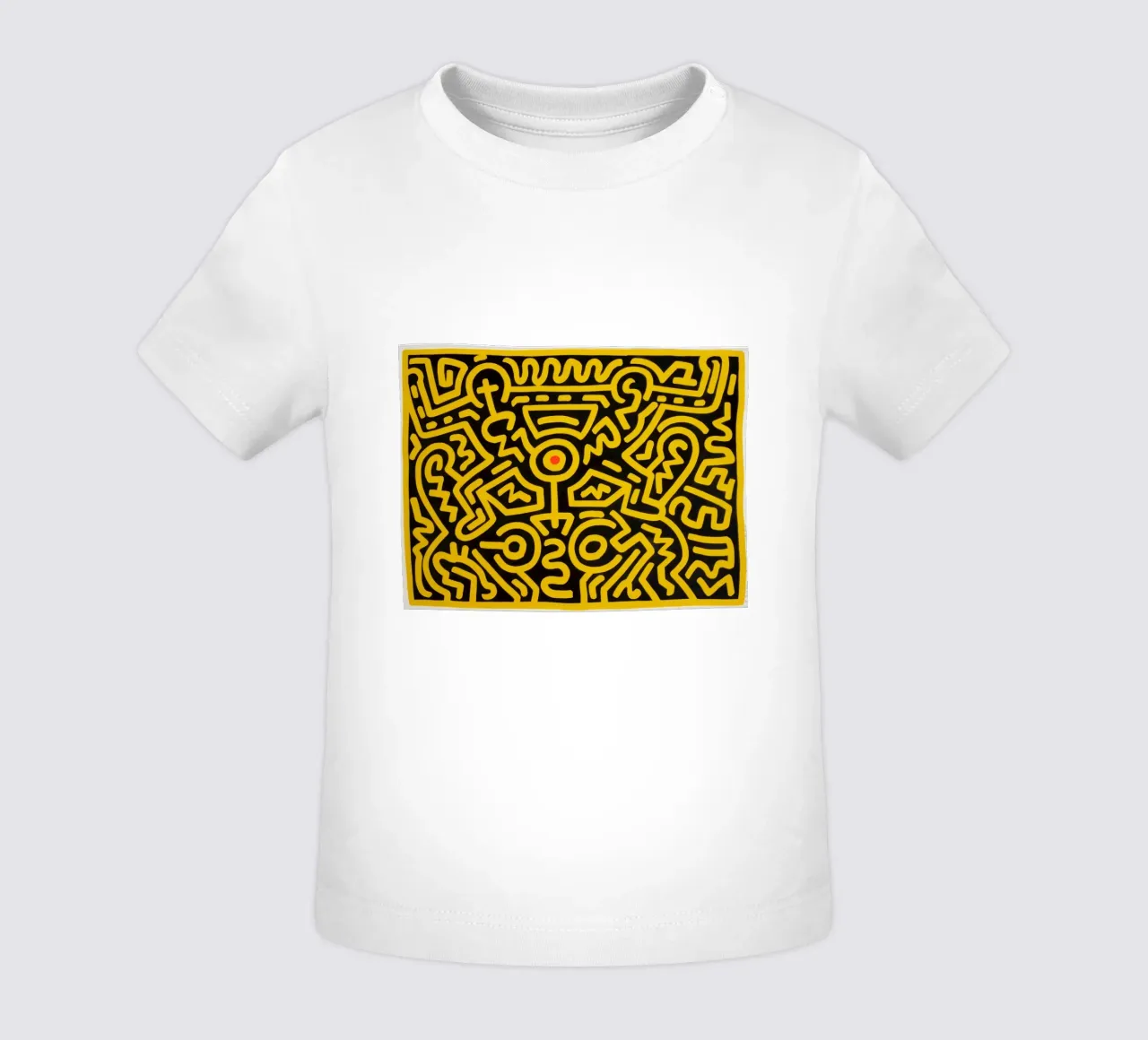 Keith Haring che cresce #4 Pop Art astratta maglietta neonato da ClubArt