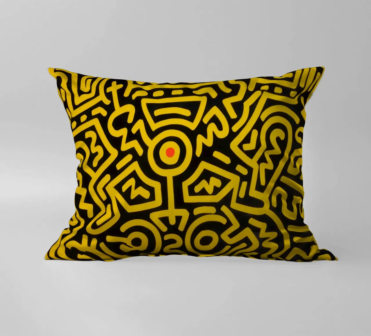 Keith Haring che cresce #4 Pop Art astratta cuscino da ClubArt