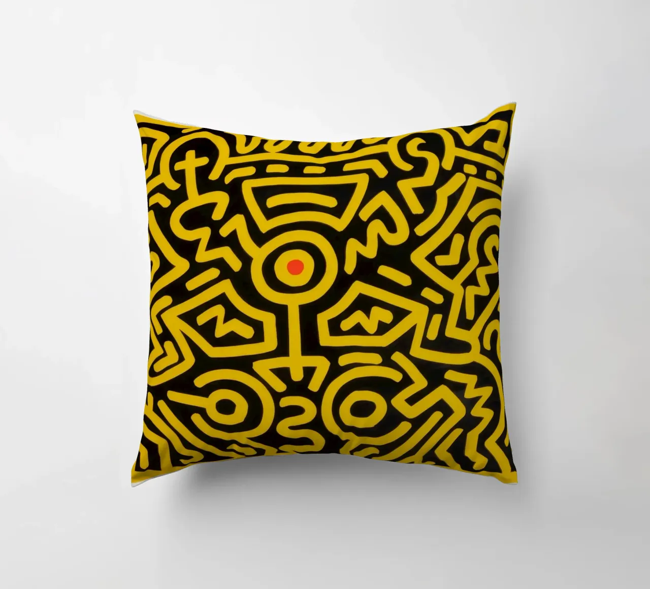 Keith Haring che cresce #4 Pop Art astratta cuscino da ClubArt